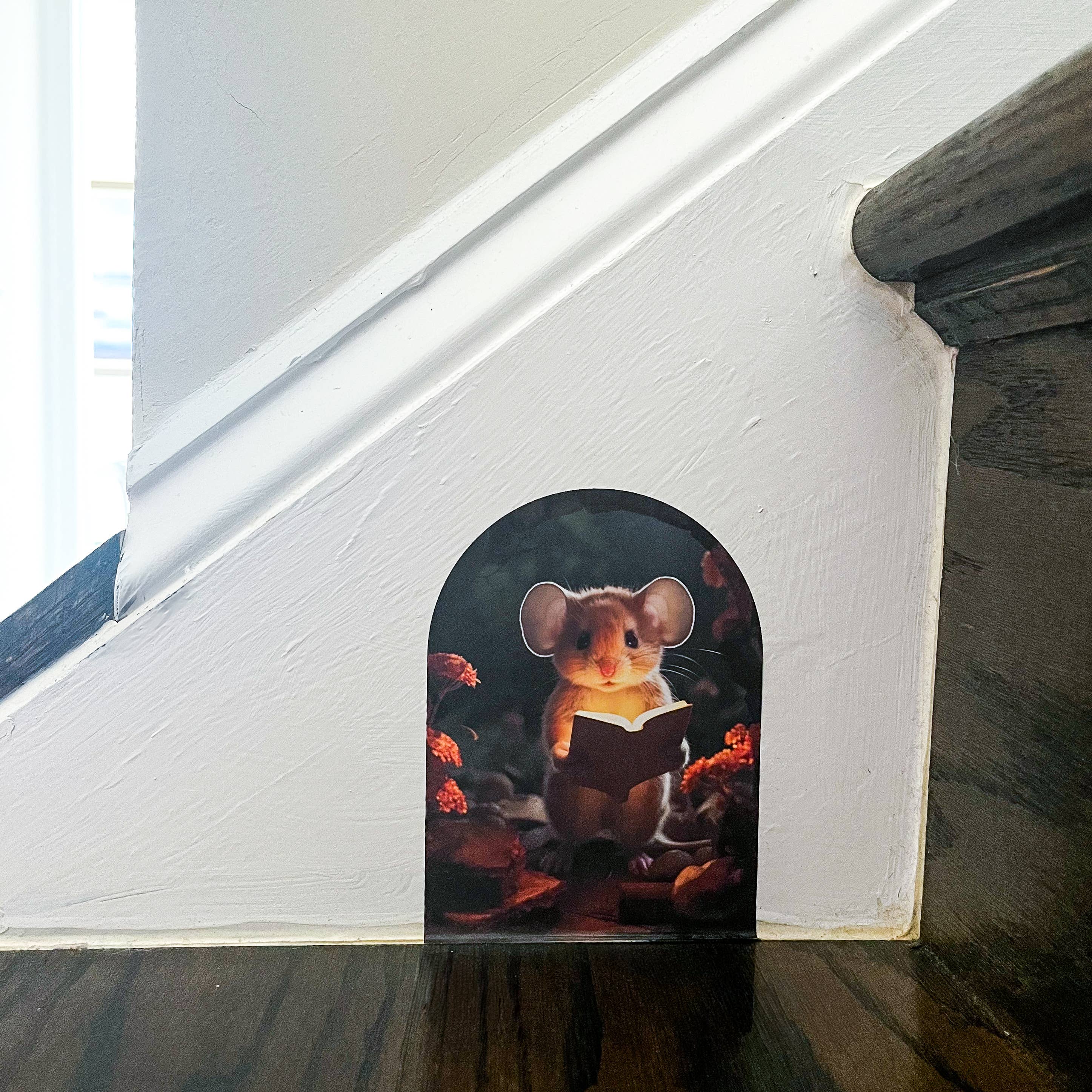 The Paxton Press - Screen-Free Paper Goods for Kids - Wholesale Wall Decal/Stickers - Mouse Hole Decal - Wall Decor Sticker2