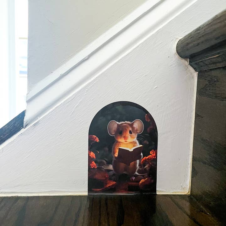 The Paxton Press - Screen-Free Paper Goods for Kids - Wholesale Wall Decal/Stickers - Mouse Hole Decal - Wall Decor Sticker2