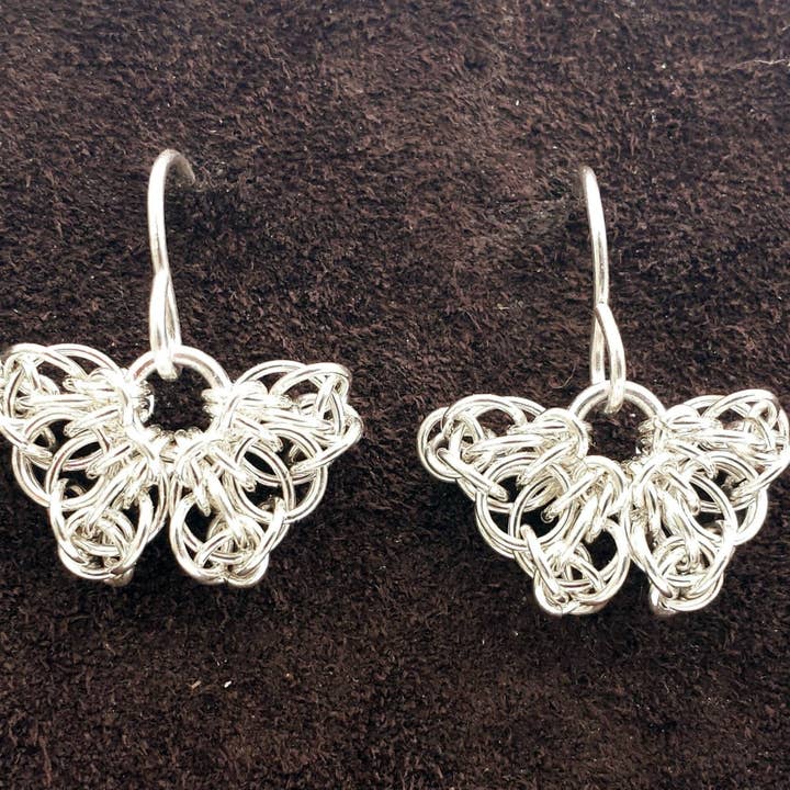Sterling Silver Celtic Butterfly Earrings for wholesale by Dave Cain Fine Jewelry