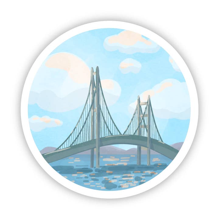 Big Moods - Wholesale Sticker - Mackinac Bridge Michigan Sticker