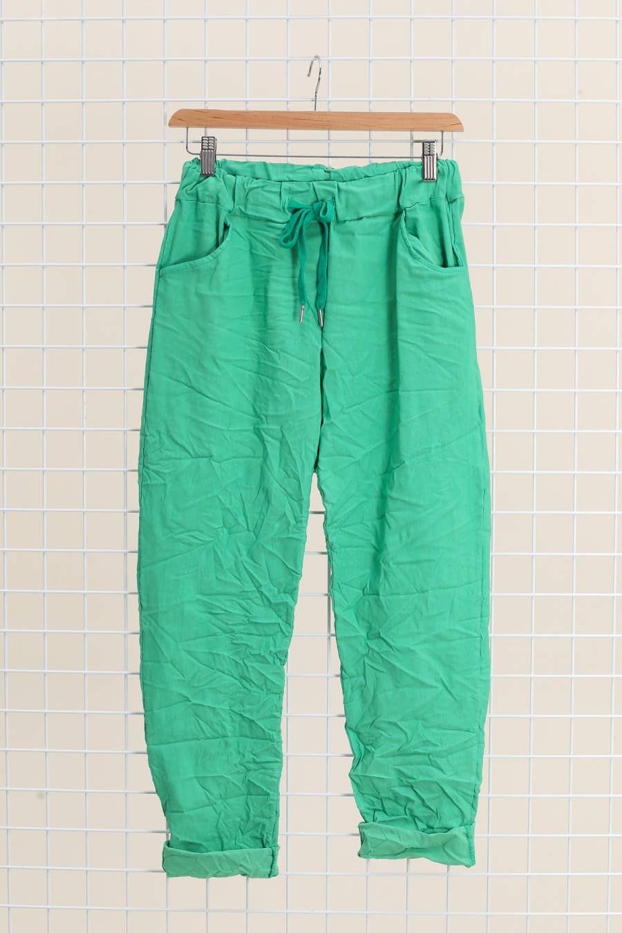 LINEN & COTTON HOUSE – wholesale Pants – Women's – 77312 WRINKLED PANTS WITH LARGE POCKETS38