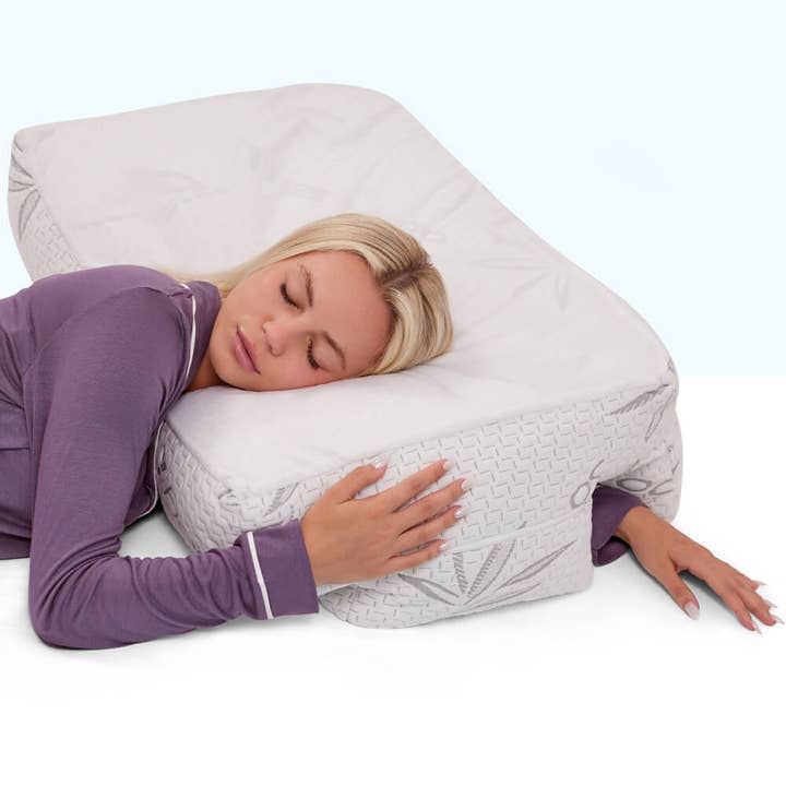 Wife Pillow - Arm & Body Position Bed Pillow - Bamboo Shell & Cooling Shredded Memory Foam Filled Pillow and other Purchase Wholesale tunnel bed. Free Returns & Net 60 Terms on Faire trending on Faire.