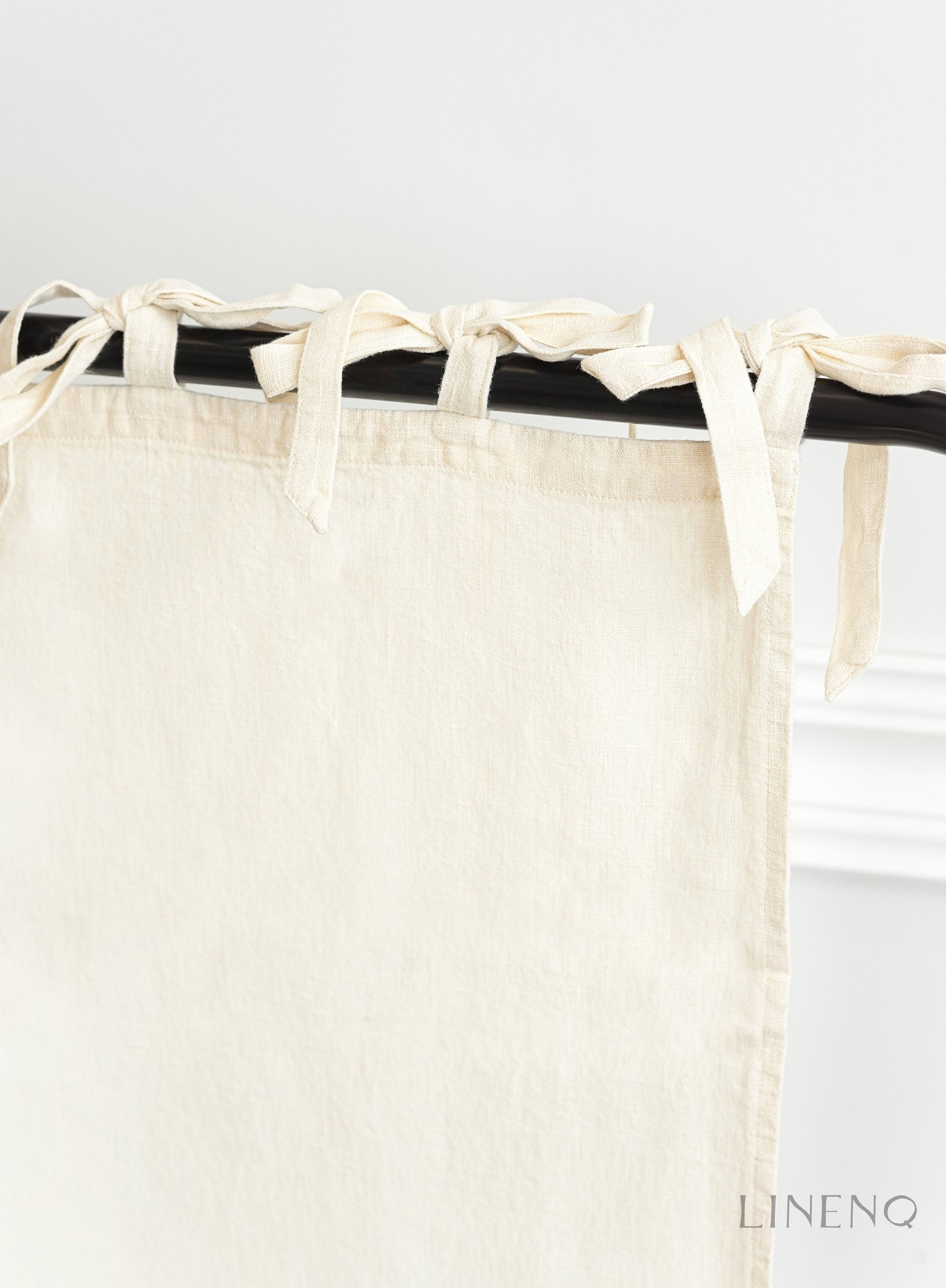 LinenQ – wholesale Curtain – Tie top linen curtains6