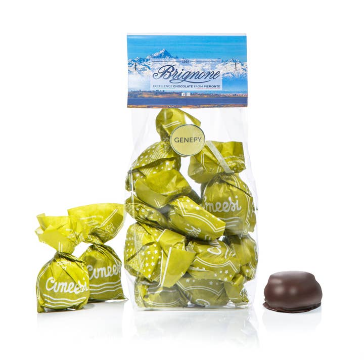 Cuneesi al Genepy - Italiaanse chocolade - 220 g voor wholesale door Pasticceria Brignone