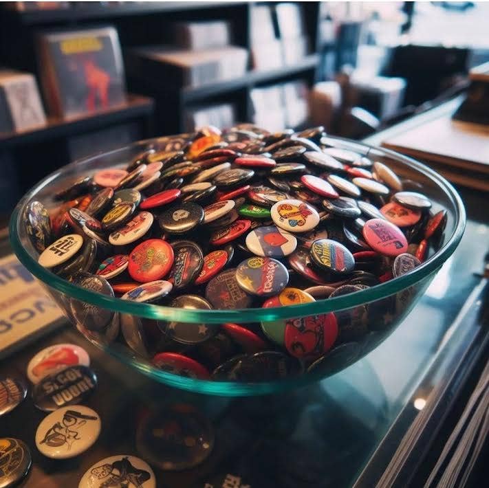 Pinbax Express - Vendita all'ingrosso Spilla da bavero - 25 spilli #1 Donald Trump JD Vance 2024 NUOVI da 1" pollici (25 mm)2