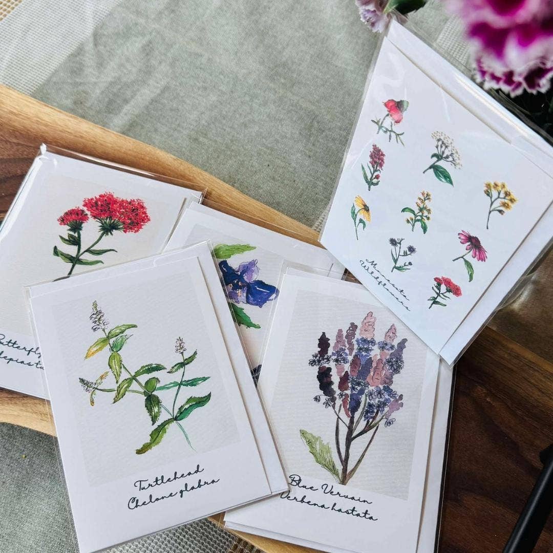 Wild Botanical Atelier - Wholesale Everyday Greeting Card - Botanical Wildflower Watercolor Greeting Card #162
