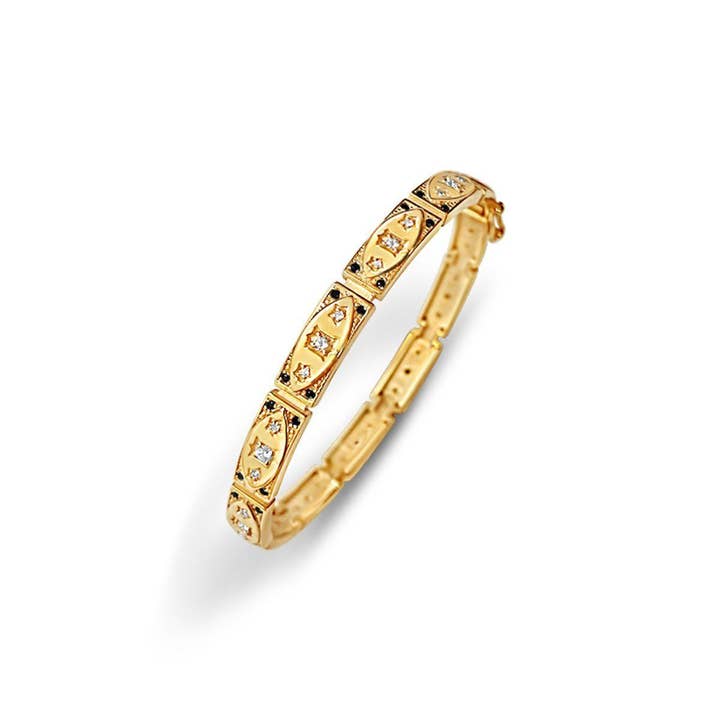 Art Deco Bangle for wholesale by Anna Lou of London