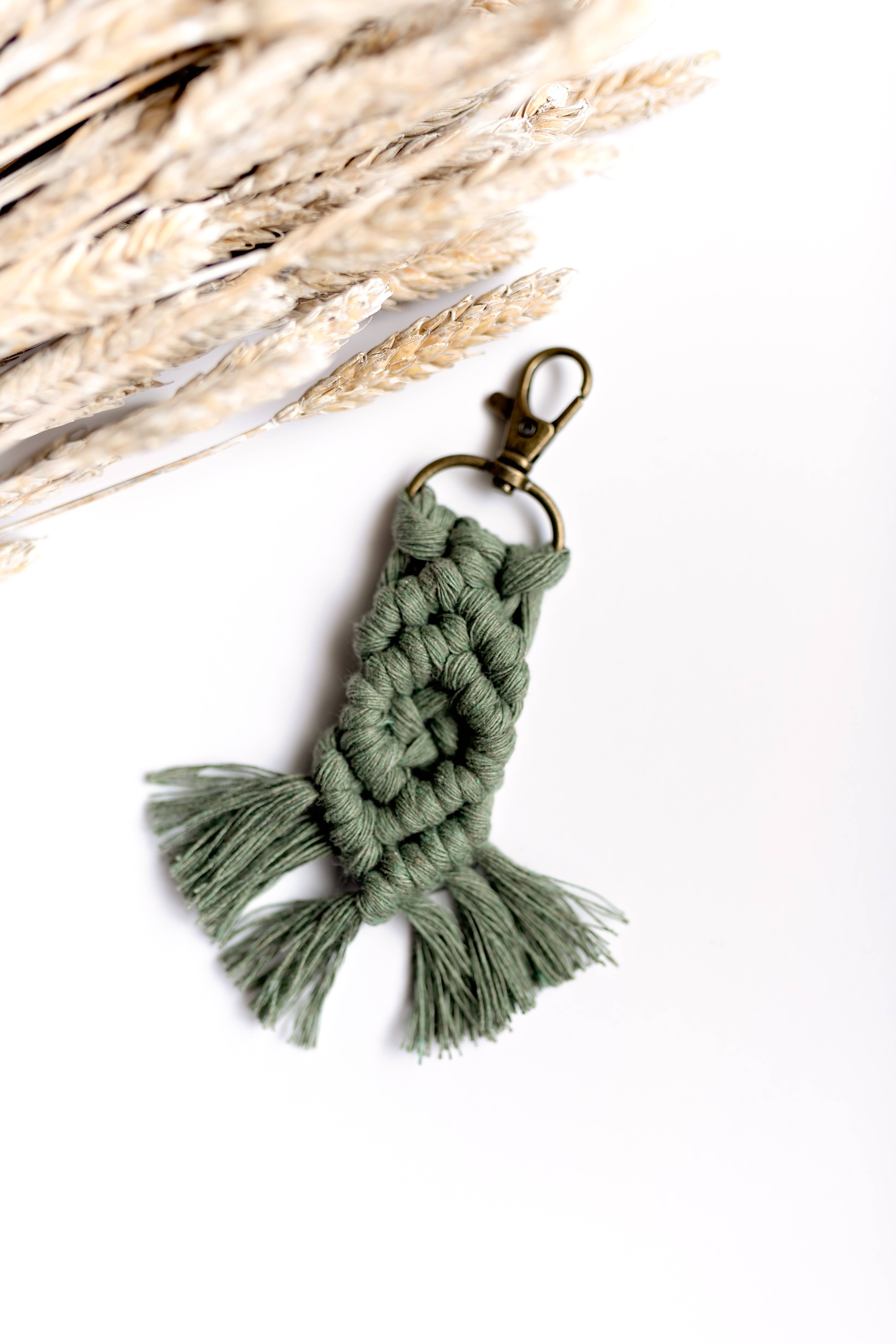 Knots & Fringe - Vente Porte-clés – femme - Porte-clés en macramé | Porte-clés Boho11