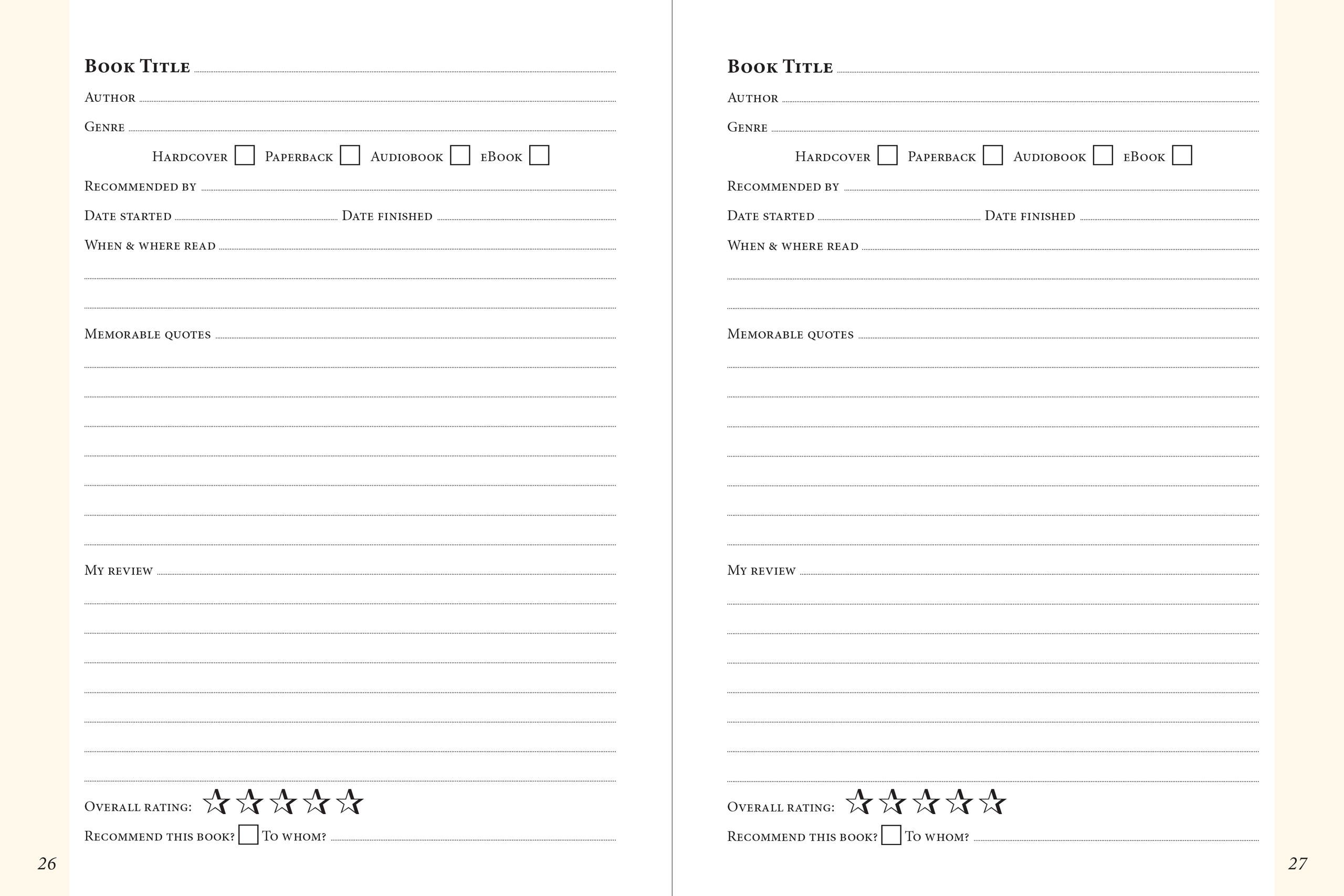 Peter Pauper Press - Wholesale Journal/Diary - The Book Lover's Journal (2nd Ed)4