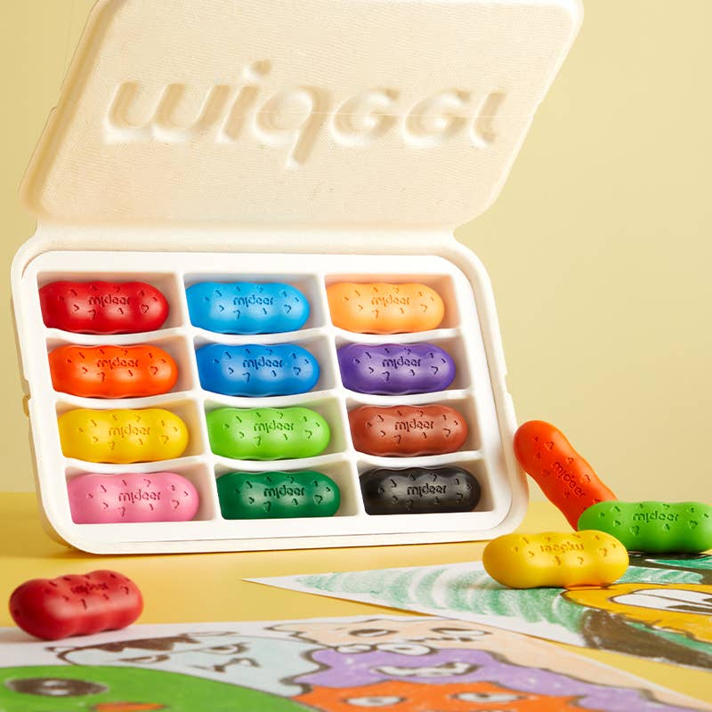 ToysLink - Wholesale Crayons – Child & baby - Mideer Peas Crayons - 12 Colours1