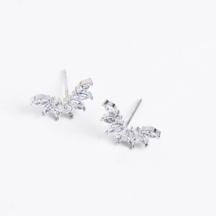 Howard's - Wholesale Stud/Post Earrings - Waterproof Earrings Mini Crawler Studs with Cubic Zirconia5