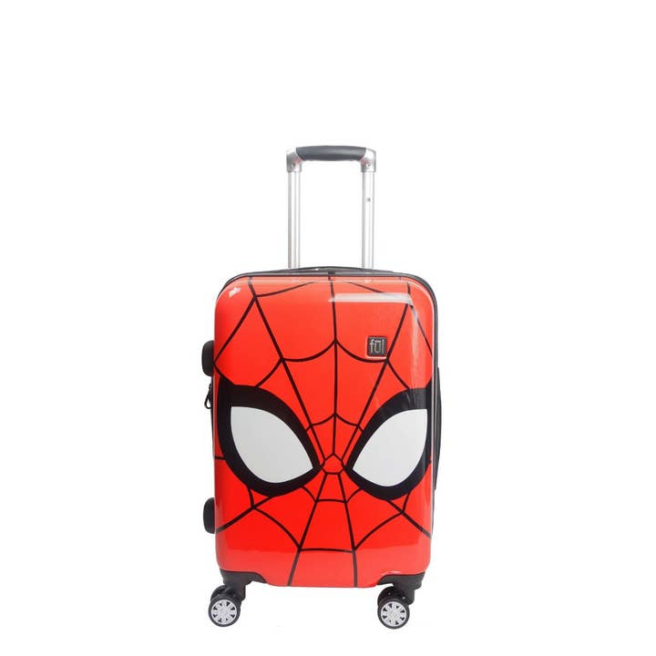 FUL Luggage (Concept One) - Wholesale Luggage - Marvel Spiderman Mask FŪL 21" Hard Rolling Luggage