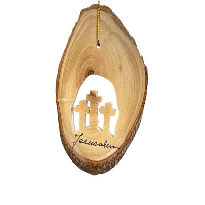 Three Crosses, Olive Wood Carved Ornament and other Purchase Wholesale cross ornament. Free Returns & Net 60 Terms on Faire trending on Faire.
