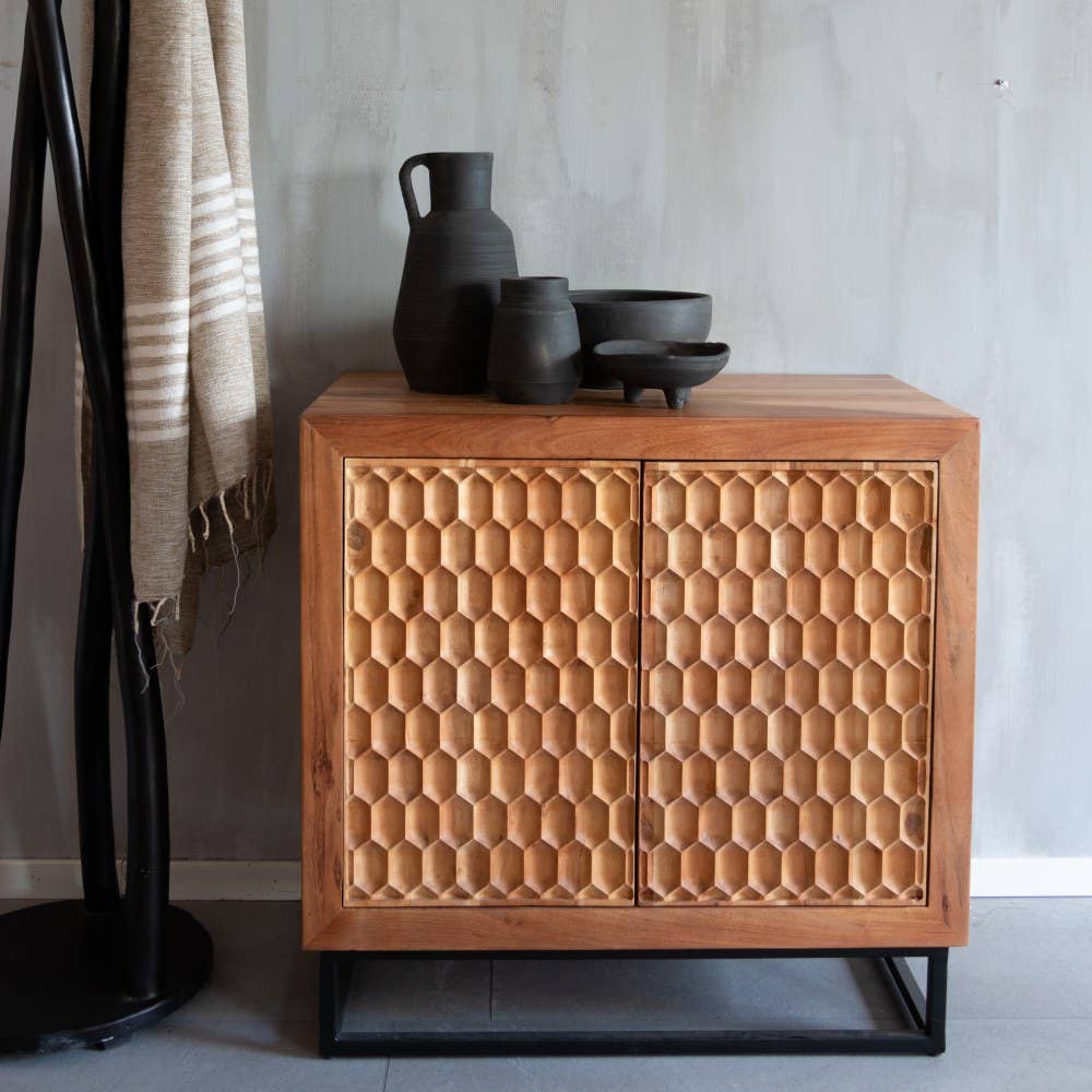 EARTHWARE - Wholesale Cabinet - Logan wood sideboard 2 doors2