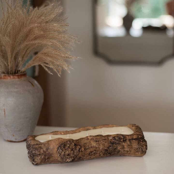 *Winter & Holiday Scents* - Faux Log Candle and other Purchase wholesale log slice. Free returns & net 60 terms on Faire trending on Faire.