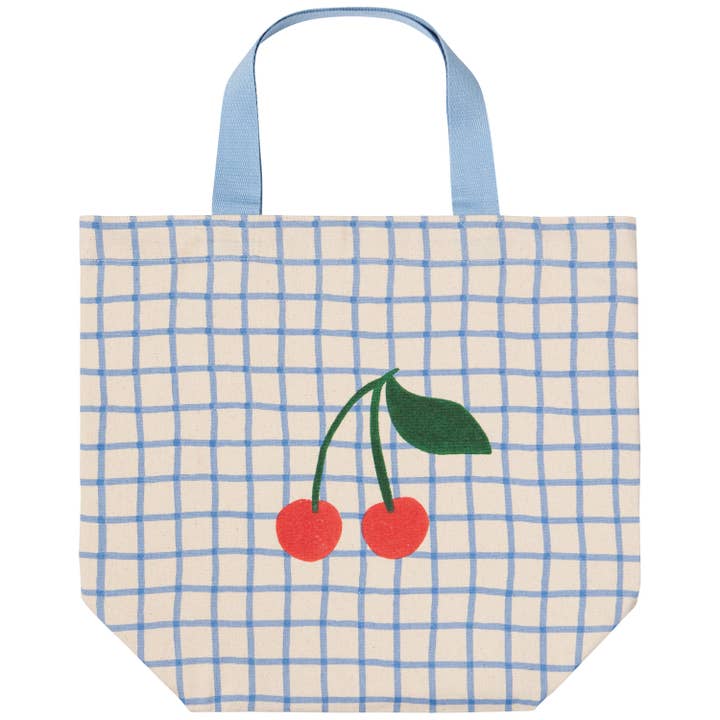 Very Cherry Pocket Tote for wholesale by Danica Jubilee