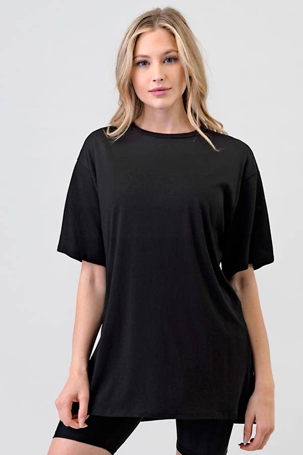 Heart & Hips – wholesale Knit top – Women's – JT37251 - OVERSIZED SHORT SLEEVE TOP