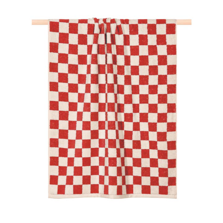 Serviette de bain à motif damier pour la vente par pad home design concept gmbh