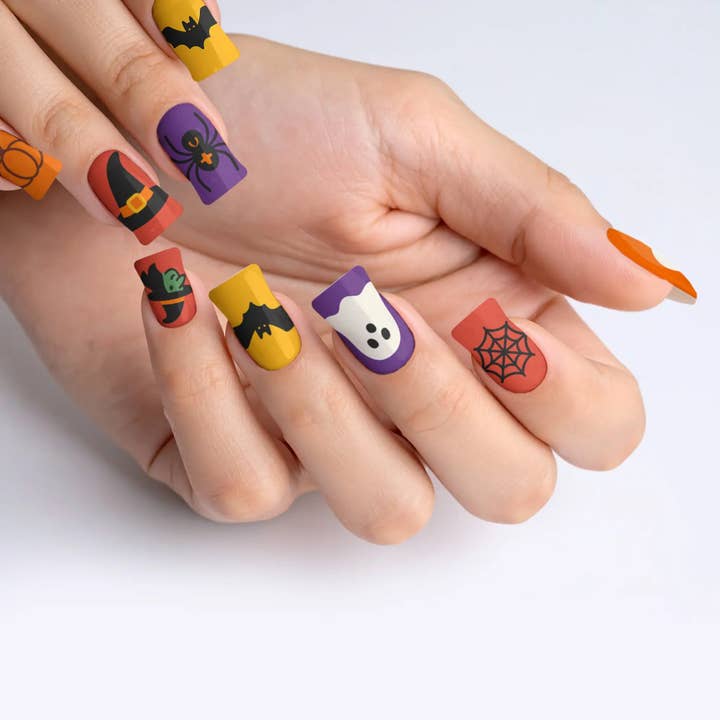FYNE BODY - Wholesale Press-on/fake nails - Candy Corn Cuties Multicolor Halloween Press-On Nails21