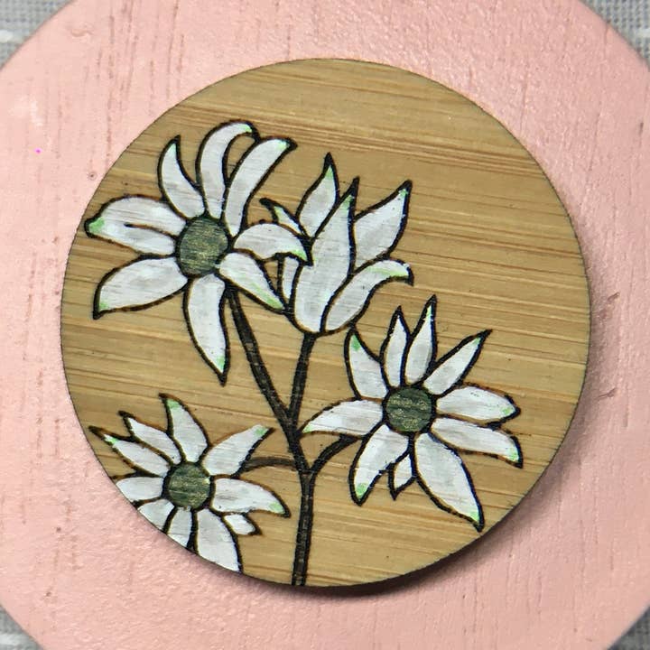 Milk Thieves - Wholesale Brooch - Floral Brooch - Flannel Flower0