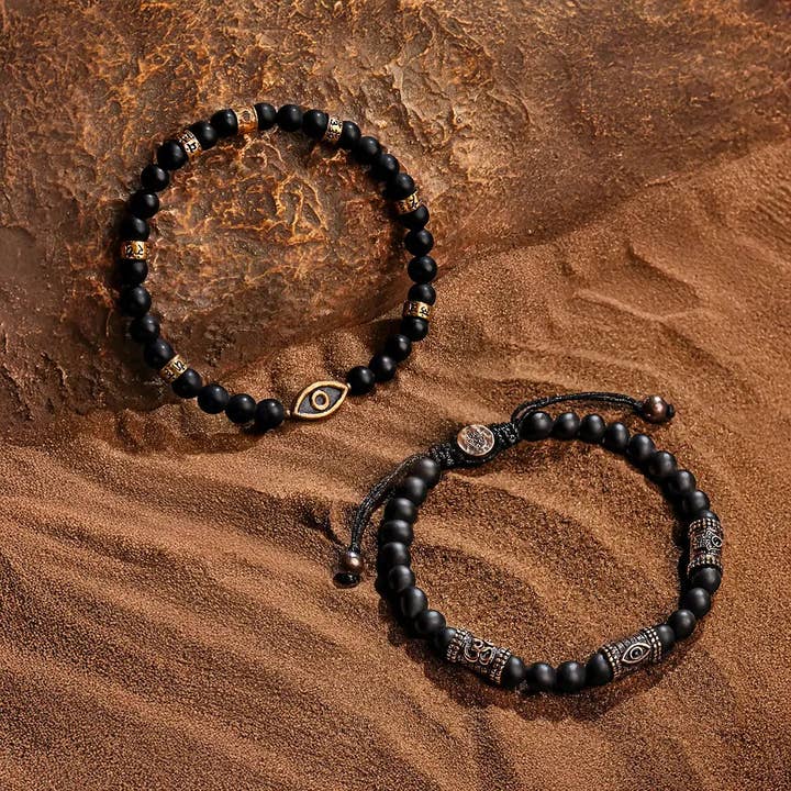 Sacred Shield Bracelet Set for wholesale by Karma And Luck