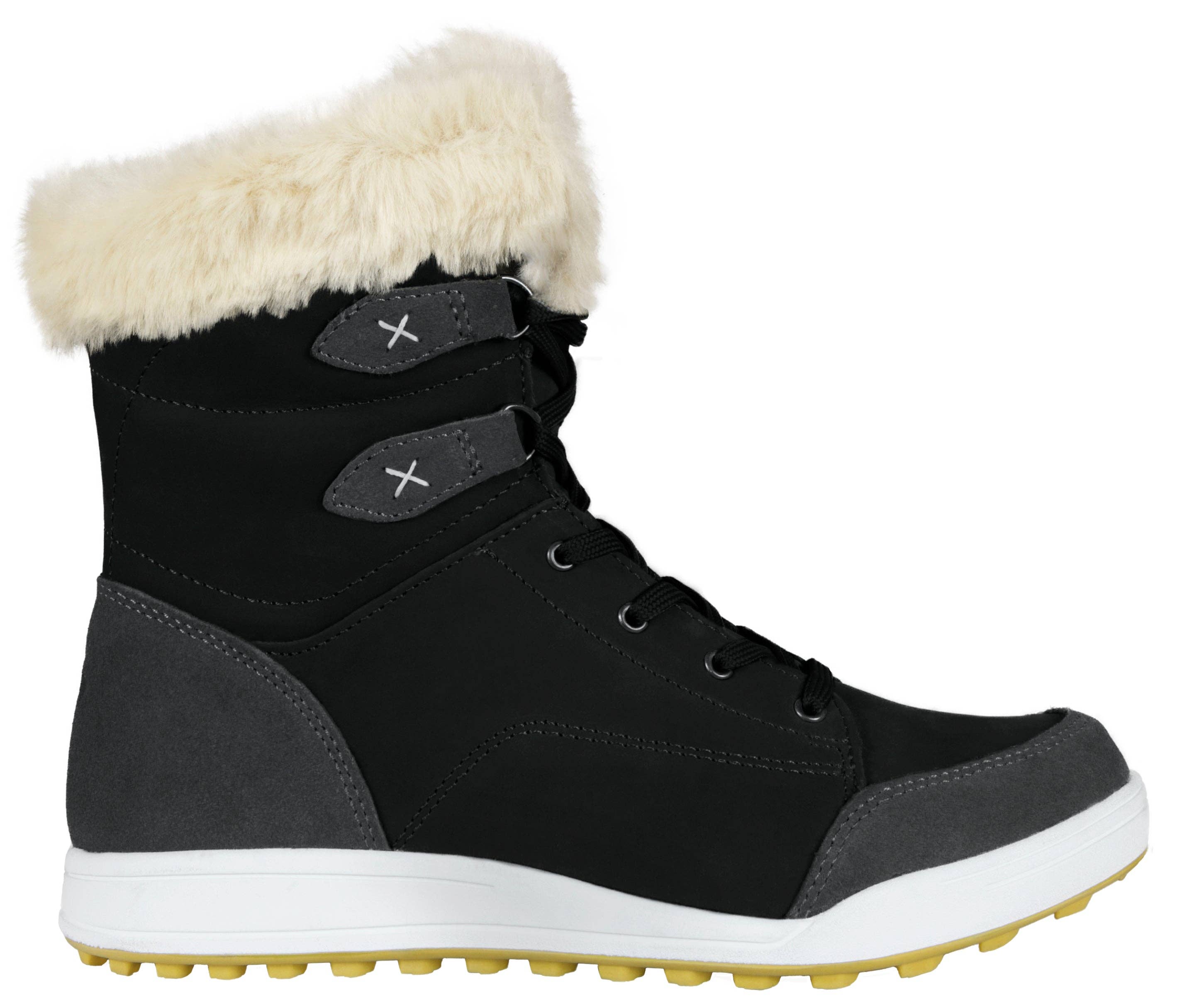 GUGGEN Mountain - Wholesale Snow Boots - Women's - GUGGEN MOUNTAIN B-Ware HPC56 Damen Winterstiefel Echtleder Gefüttert Mit Kunstfell Wasserdicht Mit Membran3