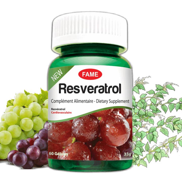 RESVERATROL | 60 Capsules 💊 for wholesale by FAME Pharma