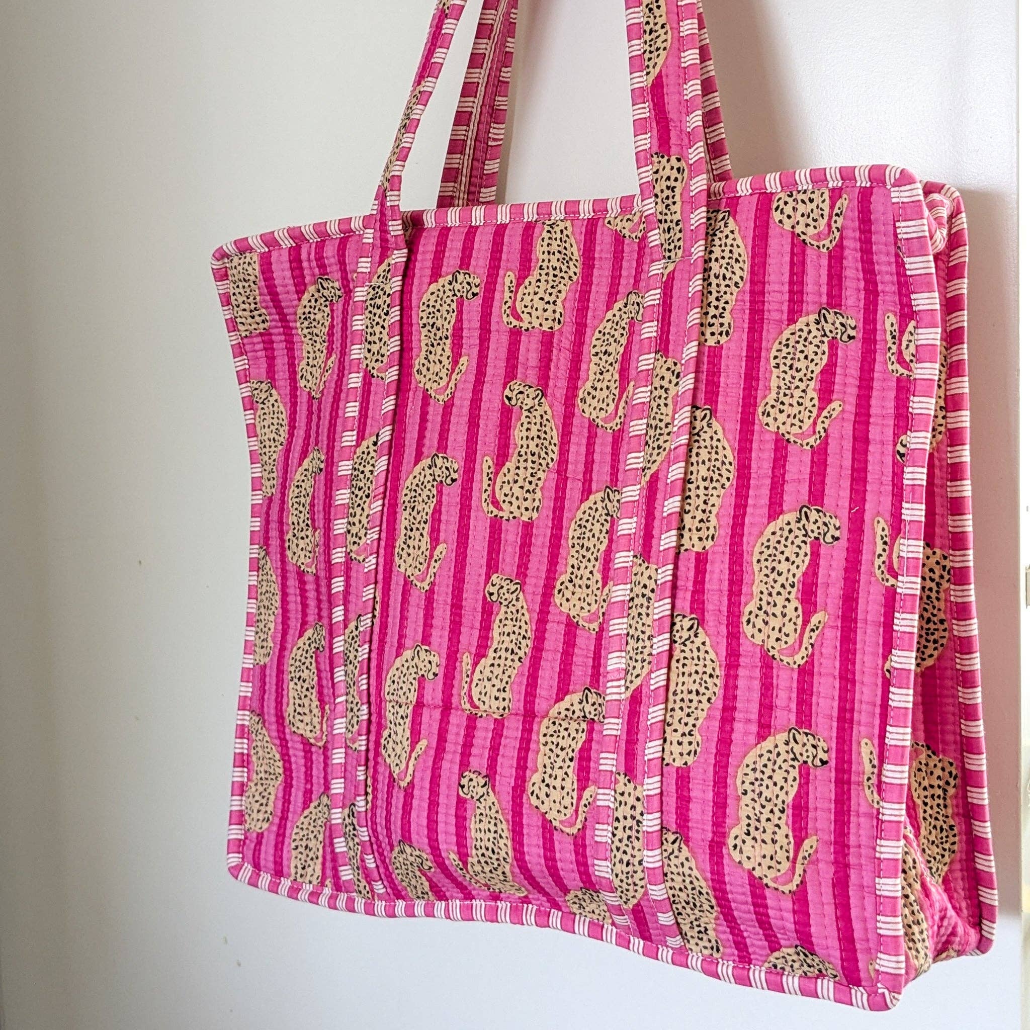Shakti.ism - Wholesale Tote Bag - Women's - Quilted Market Tote Bags: Colourful Screen Printed Kantha Tote Bags, Ethically Handmade in India11