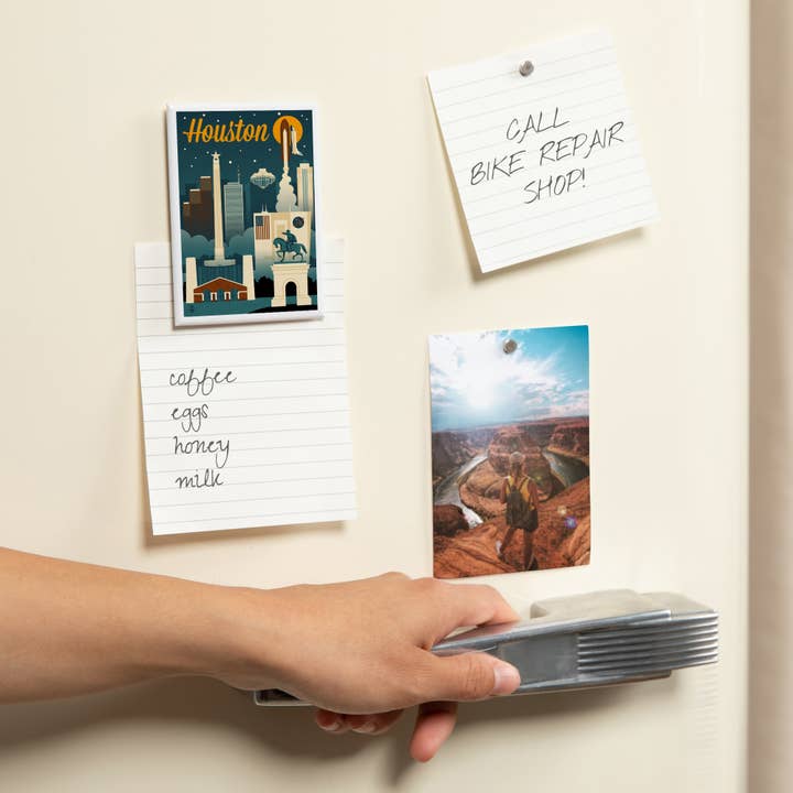 Lantern Press - Wholesale Magnet - MAGNET Houston, Texas, Retro Skyline