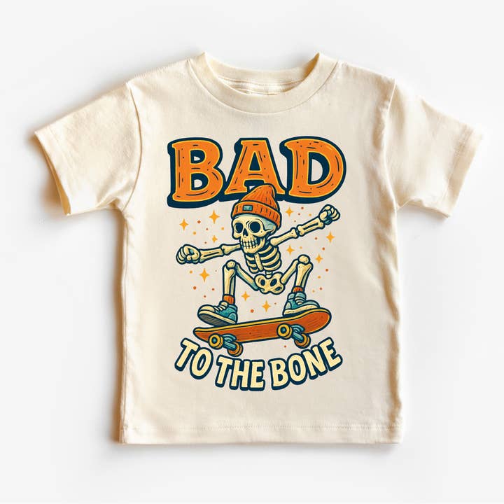 Bad To The Bone Halloween Shirt - Halloween Tee for wholesale by Madi Moosh