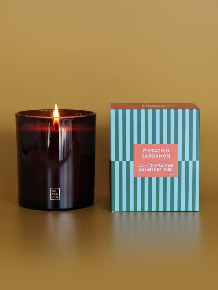 Essentials: Pistachio + Cardamom Candle | 12 oz. for wholesale by BOTANICA