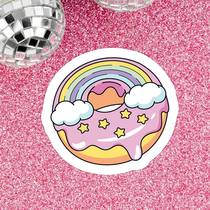 Doughnut Donut Food Cute Waterproof Vinyl Sticker and other Purchase Wholesale frozen donut dough. Free Returns & Net 60 Terms on Faire trending on Faire.