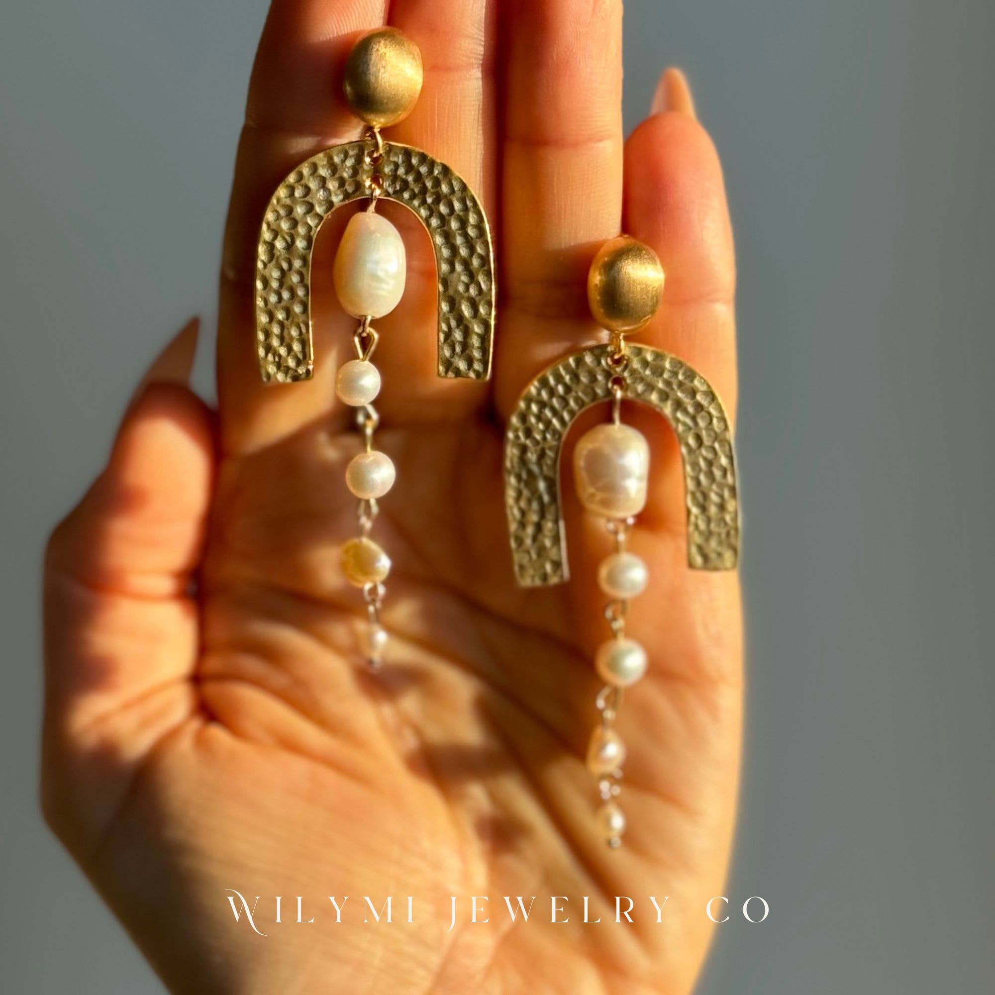 WILYMI Jewelry Co – wholesale Hängande örhängen – Cleopatra Pärlörhängen | Sötvattens- & Keshpärlor | GF9