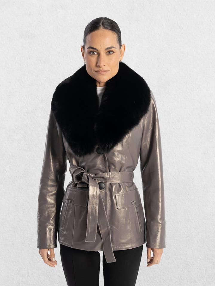 Cuir Dimitri - Wholesale Leather Jacket - Women's - GABRIELLE3