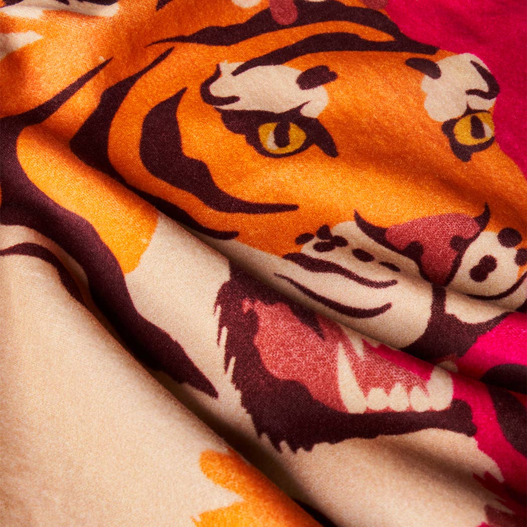 Powder Design inc - US - Wholesale Tote Bag - Women's - Velvet Tote Bag - Roaring Tiger3