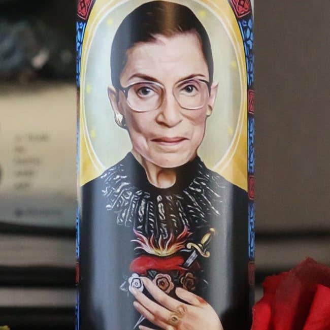 The Eternal Flame - Wholesale Votive Candle - Saint RBG - Our Lady of Dissent Ruth Bader Ginsburg