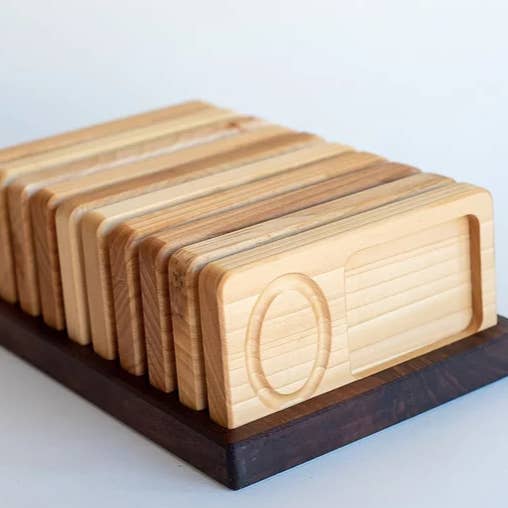 Wooden Number Trays for Counting for wholesale by PoppyBabyCo