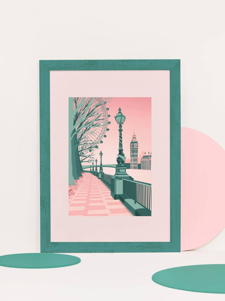 ‘Southbank’ Print for wholesale by Pink and Mint Design