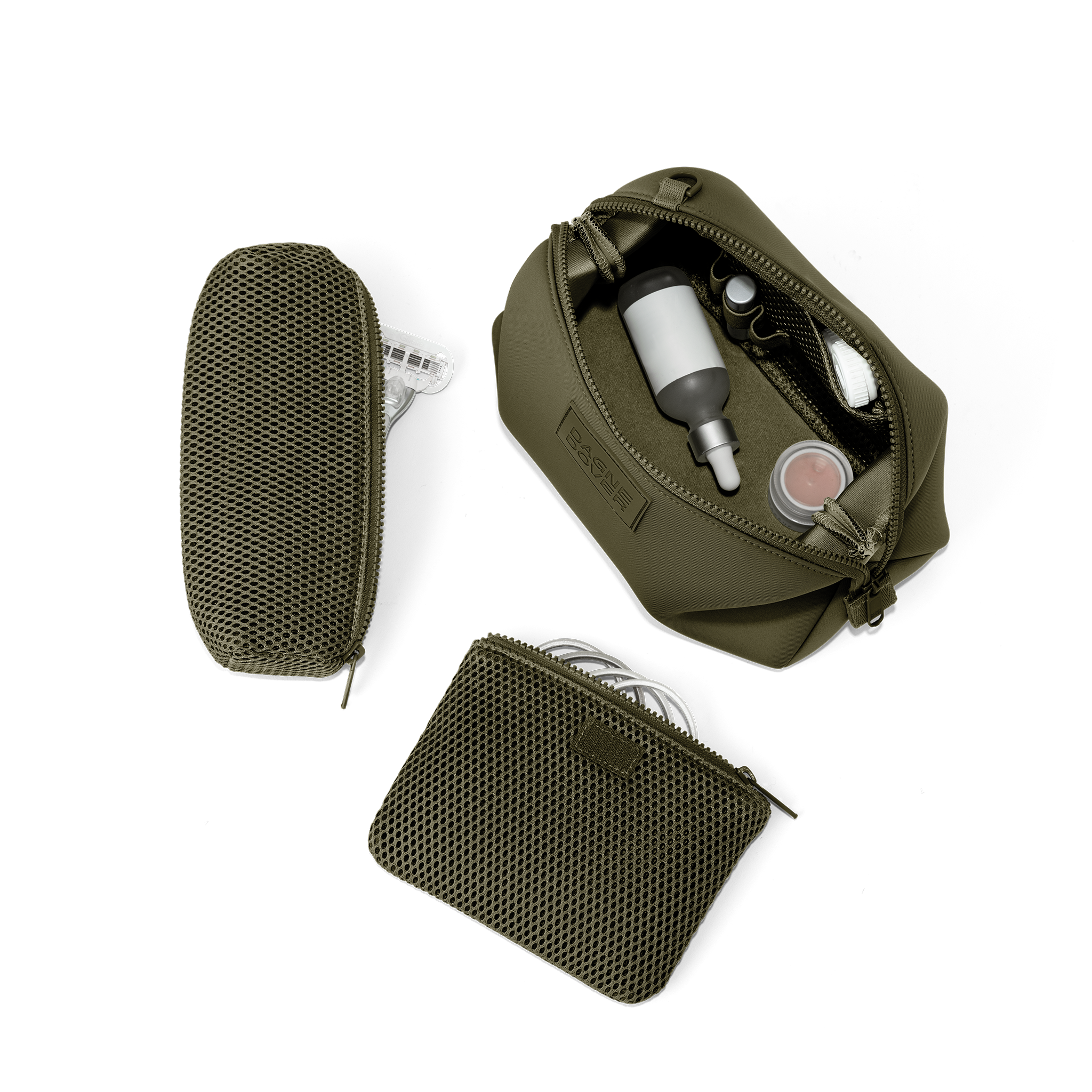 Dagne Dover - Wholesale Toiletry Bag - Women's - Hunter Toiletry Bag in Dark Moss, Large2