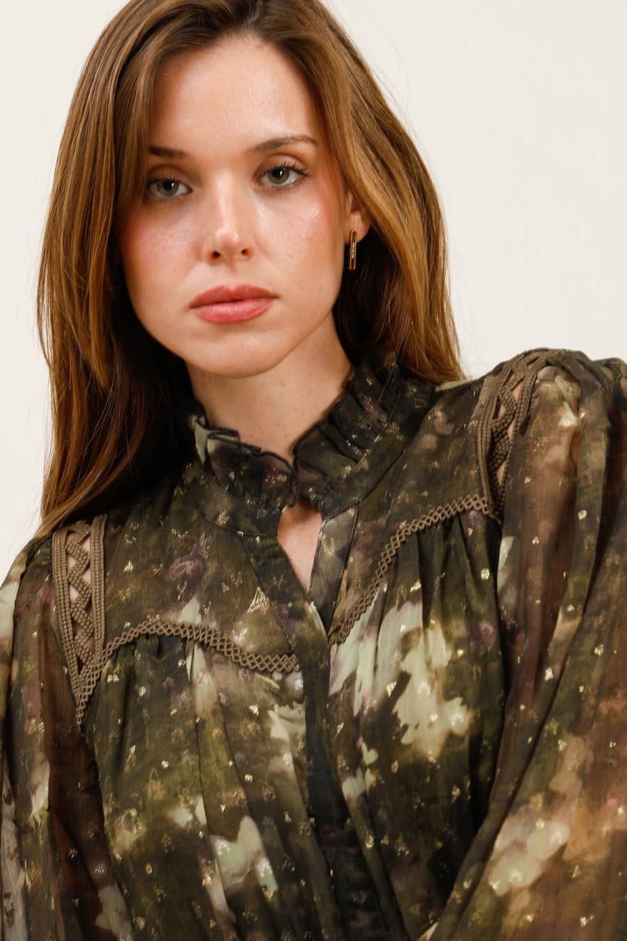 MOOYA - Wholesale Dress - Women's - Flowy long dress with gradient print - M211-15