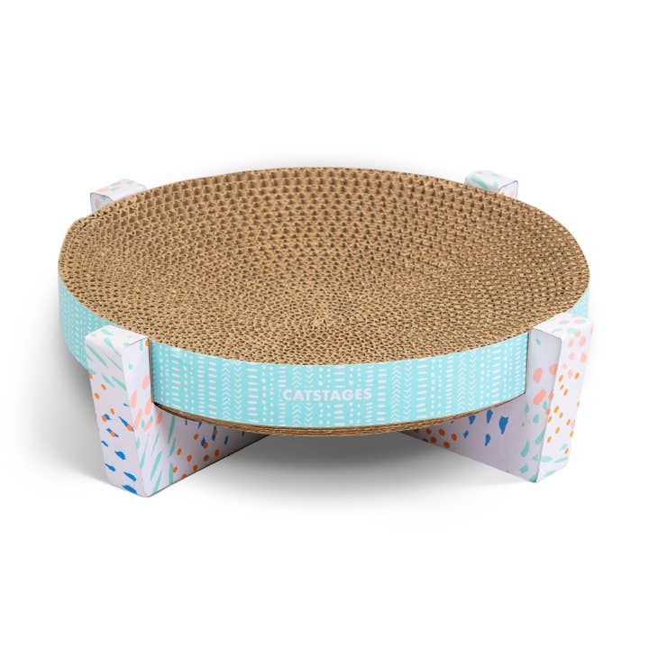 Pet Palette Distribution - Wholesale Pet Scratcher - Cat - Catstages Scratch, Snuggle & Rest Cat Scratcher With Catnip
