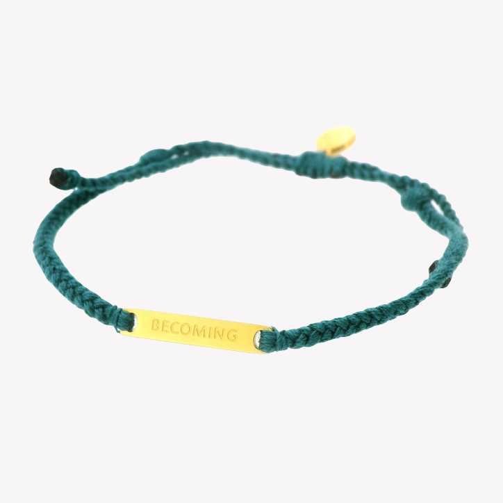 Rizen Jewelry - Wholesale Woven/Braided Bracelet - Becoming Azure Blue Braided Cord Bracelet0