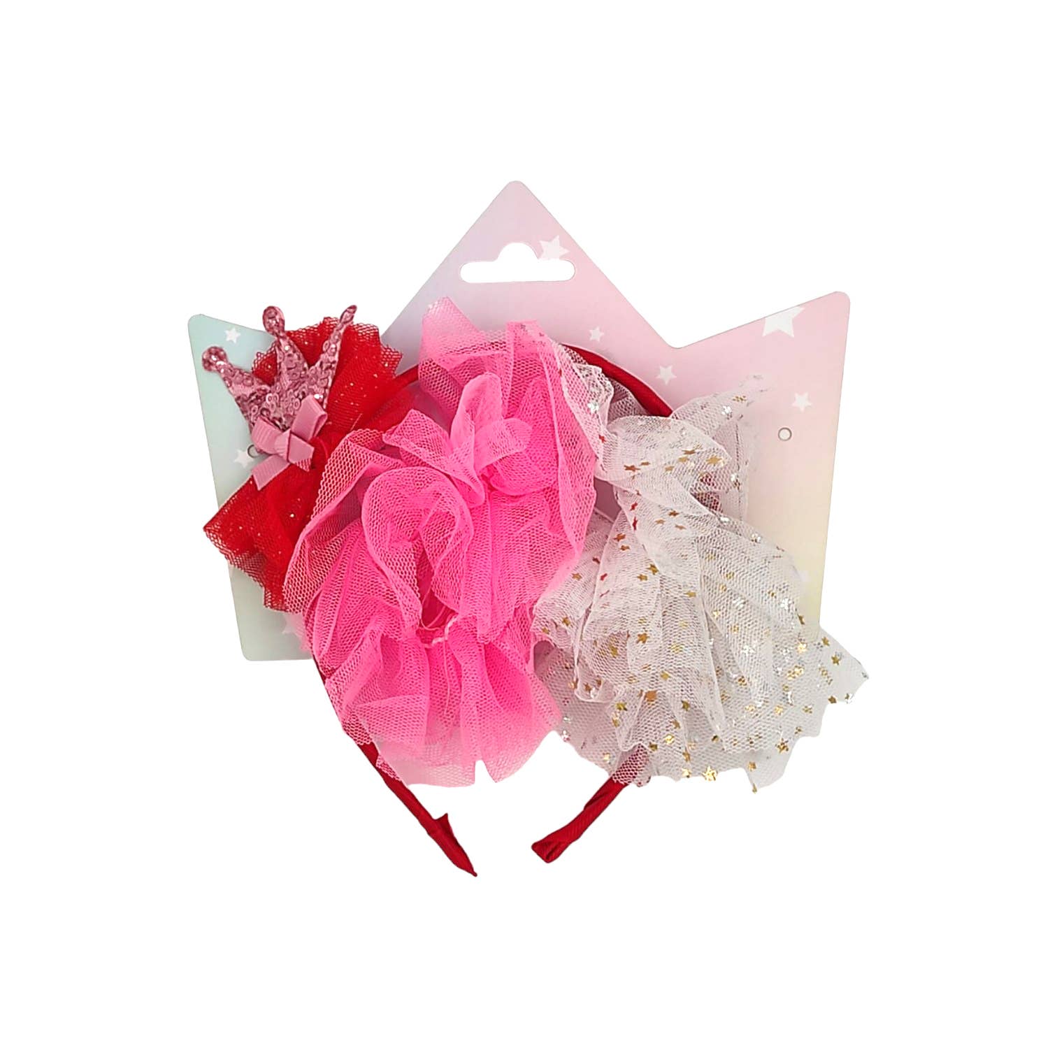 IKILIFE S.L - Vendita all'ingrosso Diadema - Bambini - Set per bambini con cerchietto in tulle, corona e 2 scrunchies2