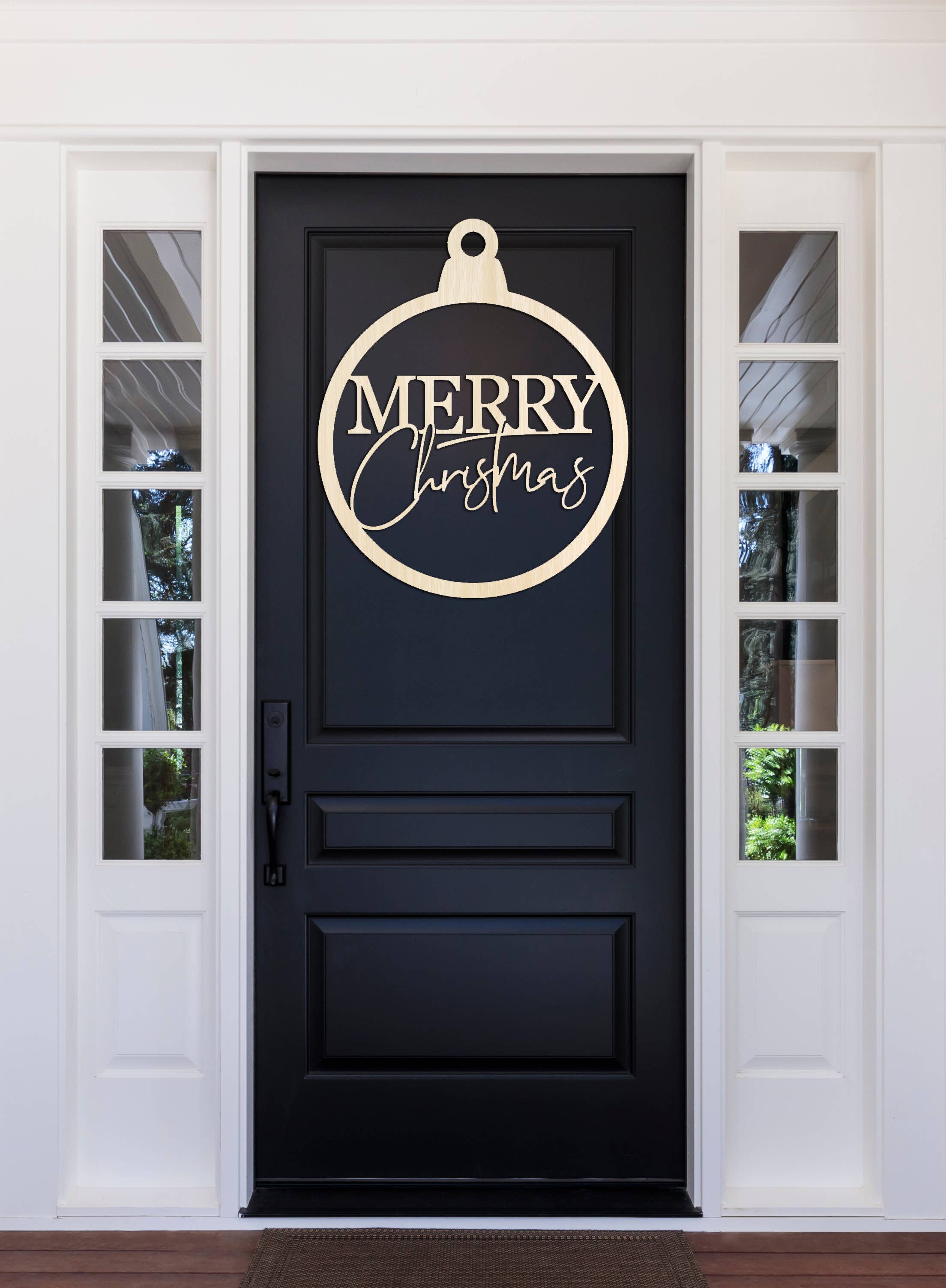Wholesale Wood Cuts - Wholesale Door Hanger - Merry Christmas ornament door hanger, Christmas decor