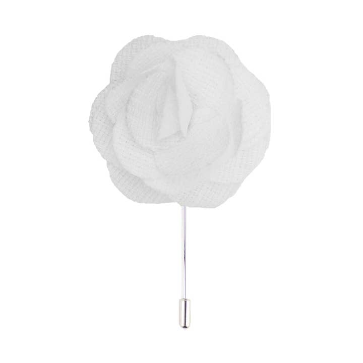 Pin de Lappel Texturado Branco por atacado de DIBI