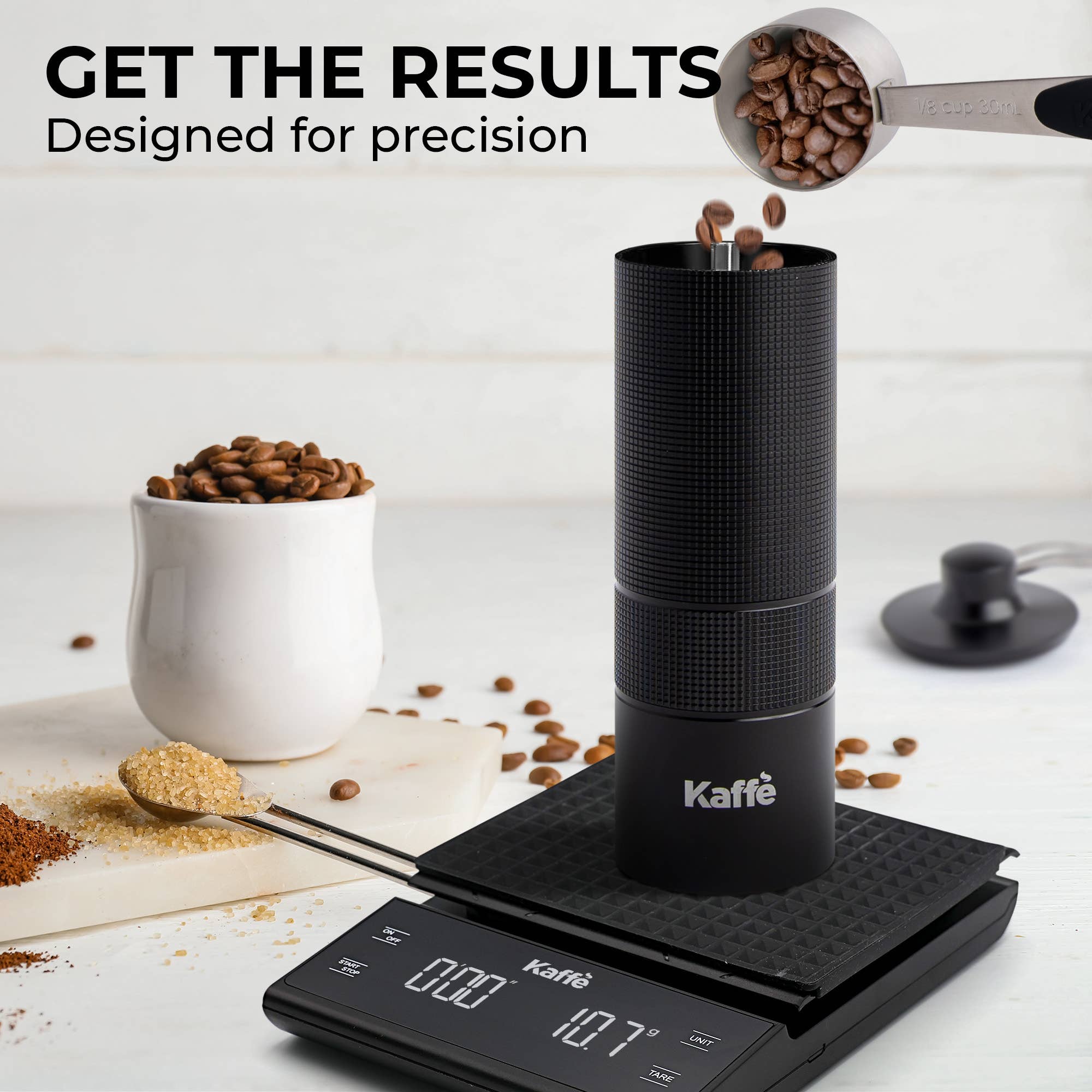 Kaffe – wholesale Coffee grinder – Kaffe Handheld Manual Burr Coffee Grinder - KF20716