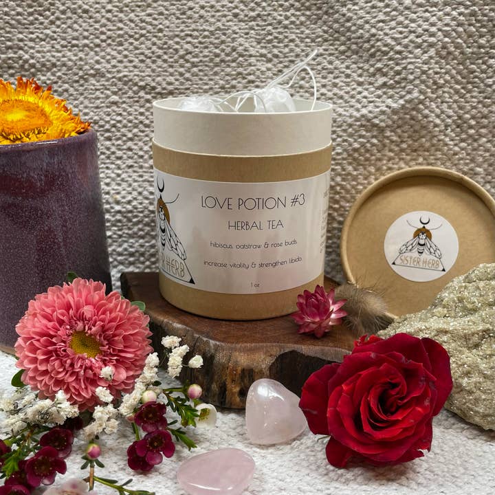 Love Potion #3 Herbal Tea for wholesale by Sister Herb