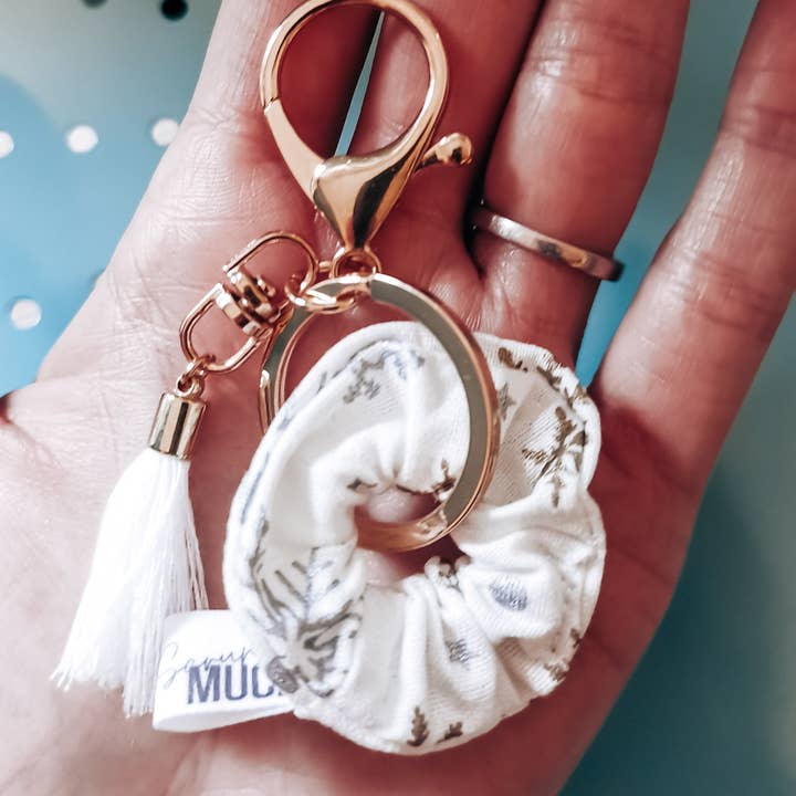 Scrunch Much – Engroshandel Nøglering - Dame – Nøgleringe - Mini Scrunchie nøglering