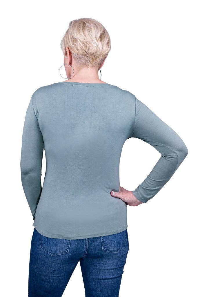 TINA Stephens Italy/Tees By Tina - Wholesale T-Shirt - Women's - Everly Viscose Sheen Top (BLS137)18