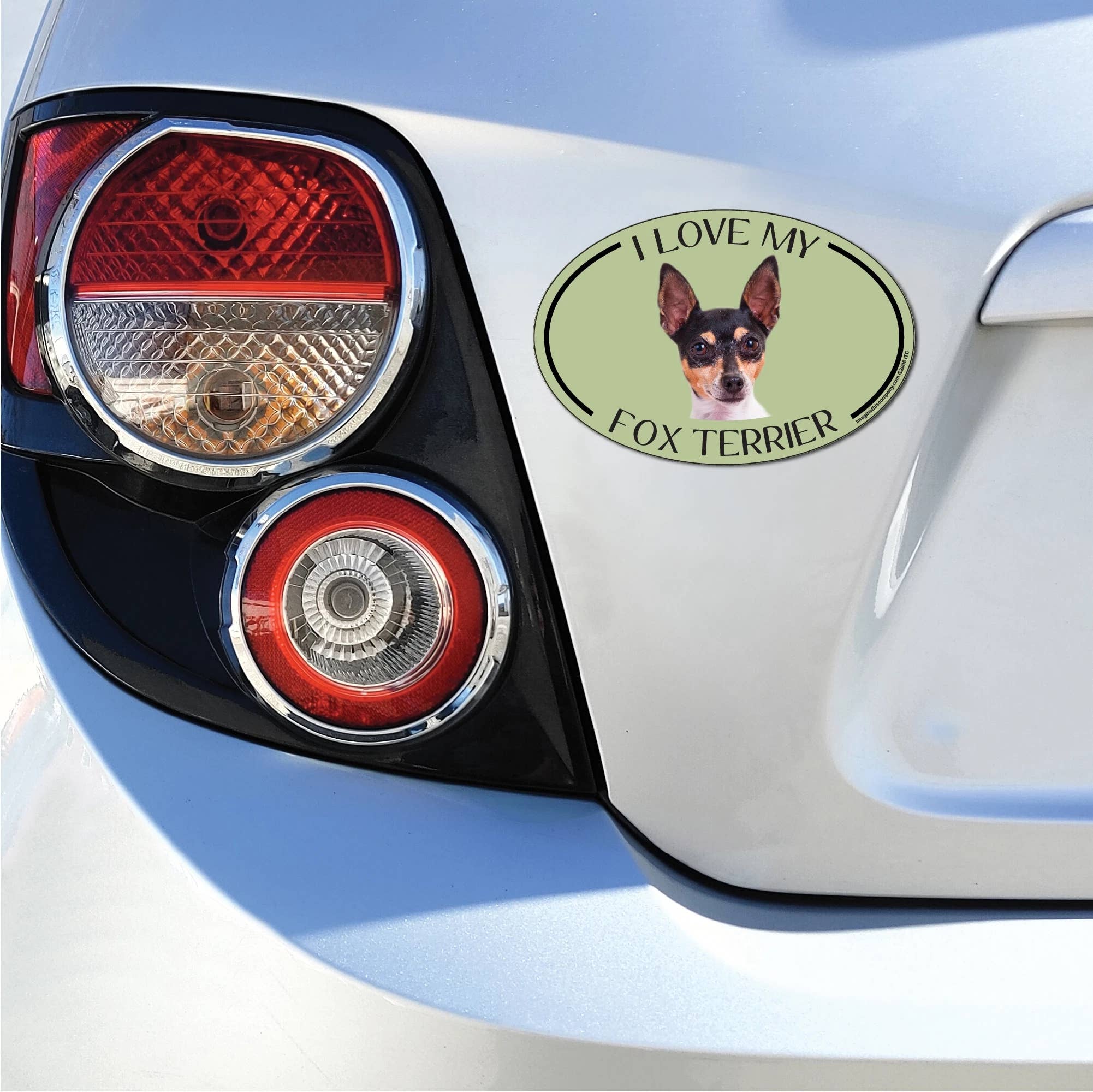 Imagine This Company - Wholesale Magnet - Fox Terrier Breed Oval Magnet2